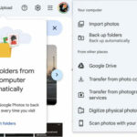 Google Photos service website offers local backup