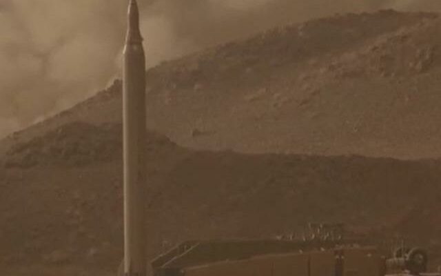 Iran shared images of the moment ballistic missiles were launched