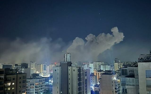 Israel hit Beirut 3 big explosions in a row