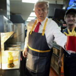 Its Trump whos having fun at McDonalds why the ex president