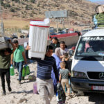 Lebanese civilians stranded after Israeli bombing of Lebanon Syria crossing