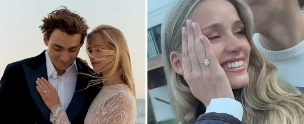 Mondos girlfriend shows off the engagement ring