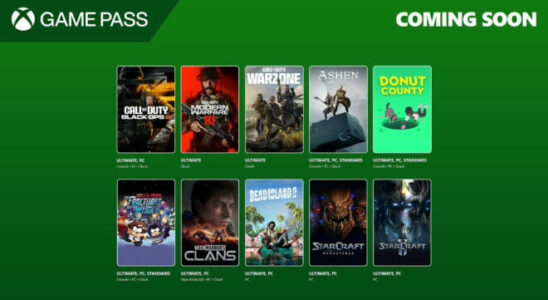 New games to be added to the Game Pass library