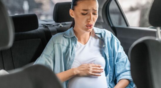 She gives birth to her child in a parking lot