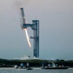 SpaceX succeeds in catching part of its Starship megarocket in