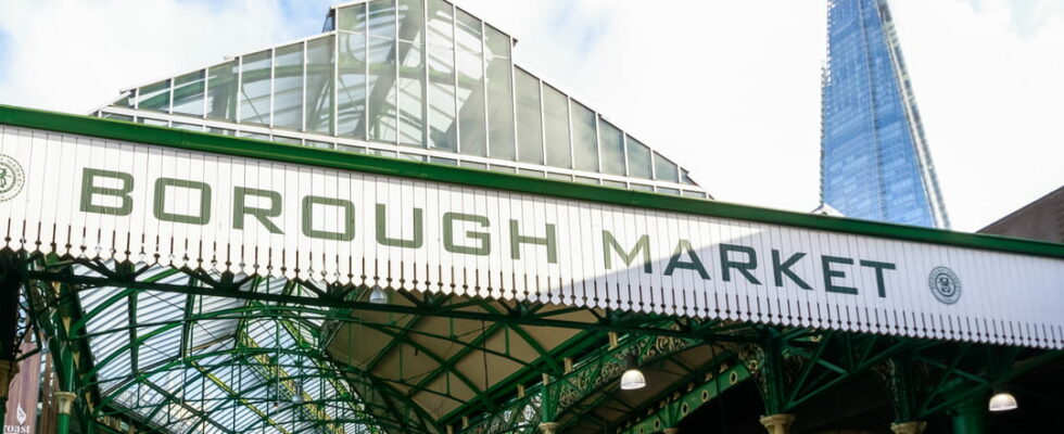 Stroll between the stalls at Borough Market