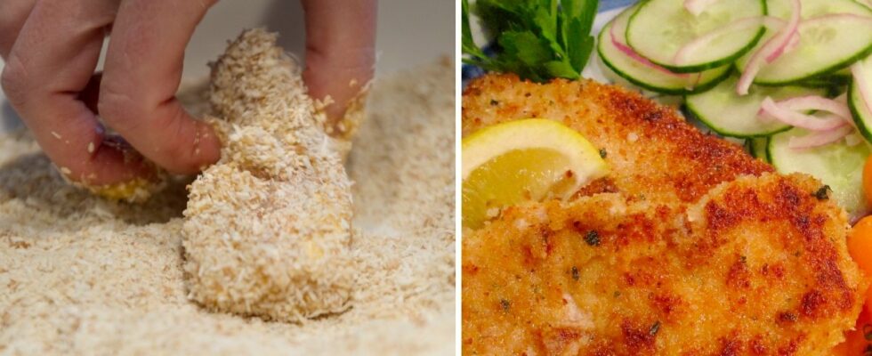 Thats the difference between panko and breadcrumbs the chef