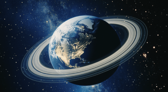 The Earth was previously surrounded by a ring like Saturn