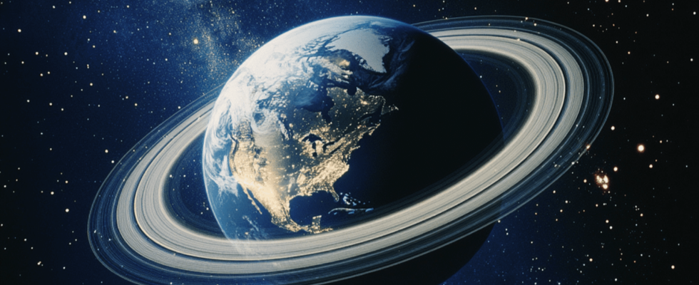 The Earth was previously surrounded by a ring like Saturn