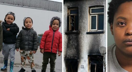 The mother is sentenced after her four children burned