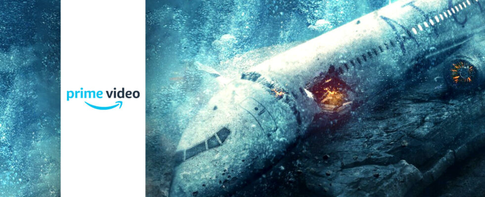 Tough survival thriller in which sharks terrorize a crashed plane