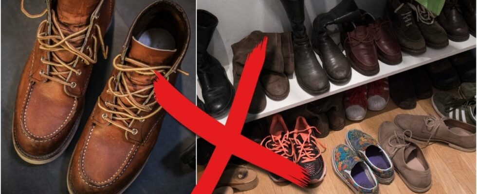 You should never store your shoes here the hidden