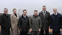 Zelenskyi at the meeting with the prime ministers of the