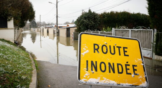 a record flood peak at more than 35 meters