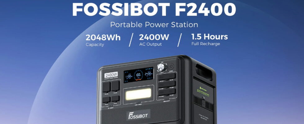 the FOSiBOT F2400 portable power station at 56 on GeekBuying