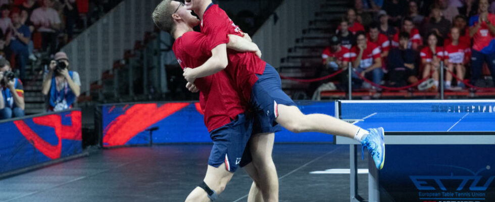 the Lebrun brothers crowned European champions in doubles while awaiting