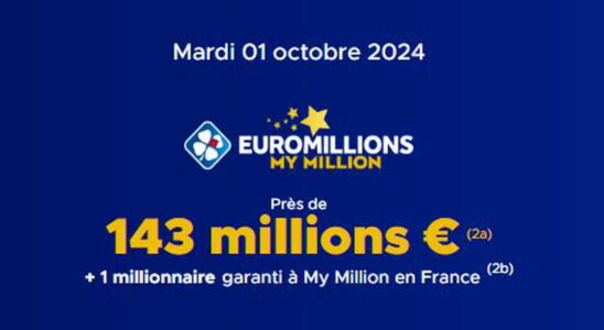 the draw for this Tuesday October 1 2024 143 million