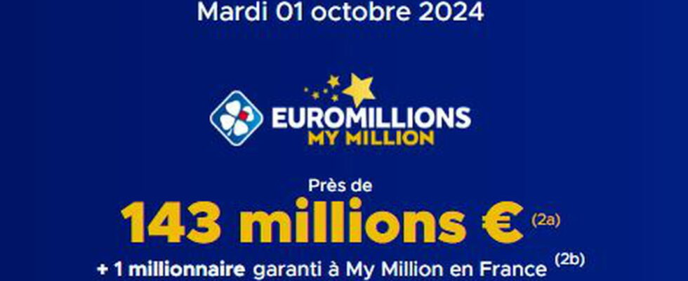 the draw for this Tuesday October 1 2024 143 million