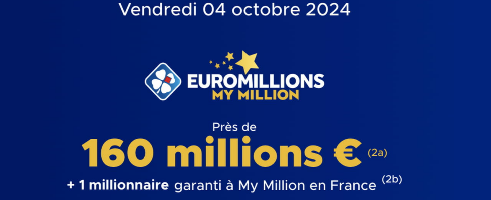 the draw on Friday October 4 2024 160 million euros