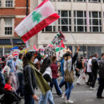 thousands of demonstrators on the streets of London in support