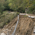 villages totally devastated after the passage of hurricane Helene