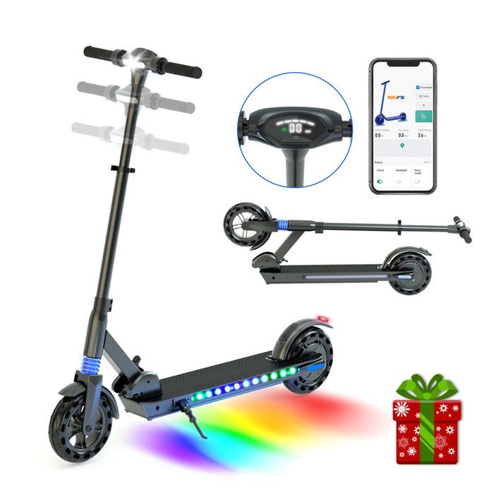 TENBOOM - Foldable Electric Scooter - Wheels 8" - 250W motor - 42V 5.2Ah battery - Range 15-25km - Max speed 25km/h