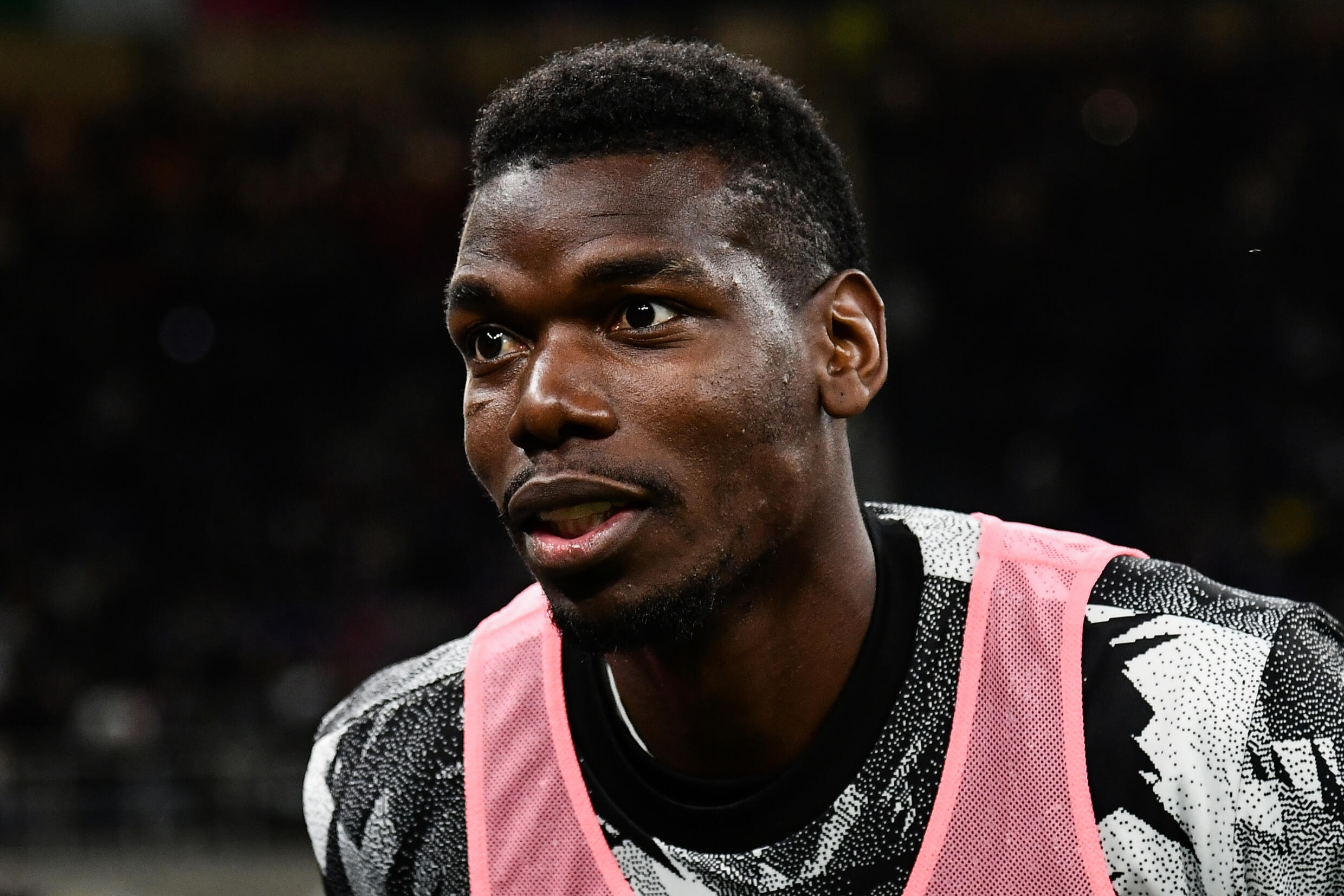 French footballer, Paul Pogba, during the Italian Cup semi-final second leg between Inter Milan and Juventus at the Giuseppe-Meazza stadium (San Siro) in Milan, April 26, 2023