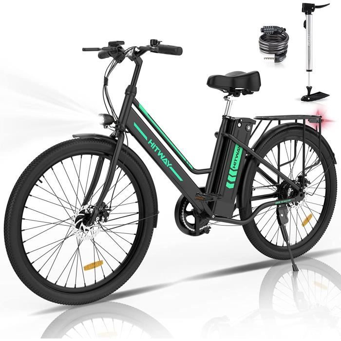 HITWAY Electric Bike 26" Black 