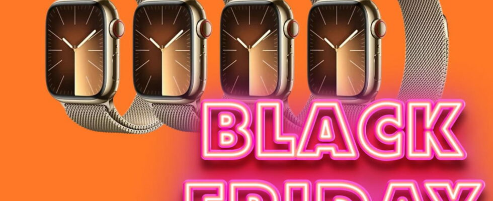 Black Friday connected watches The Apple Watch Series 9 is