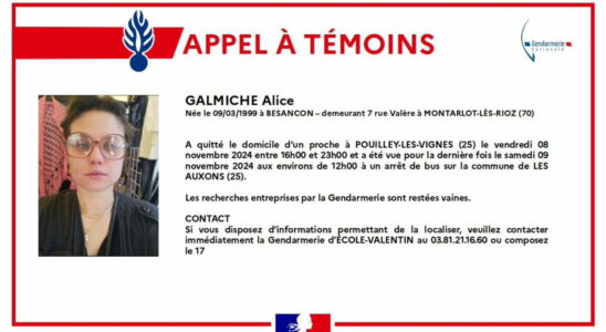 Disappearance of 25 year old student in Doubs a call for witnesses