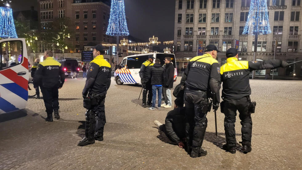 Dutch police detain suspect after incidents involving Israeli fans in Amsterdam.