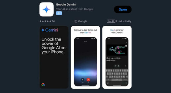 Google Gemini application for iOS is available in Turkey