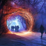 In search of winter a luminous adventure at Parc Sainte Croix