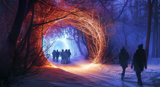 In search of winter a luminous adventure at Parc Sainte Croix