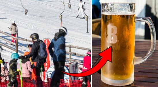 It costs beer at the various ski resorts here