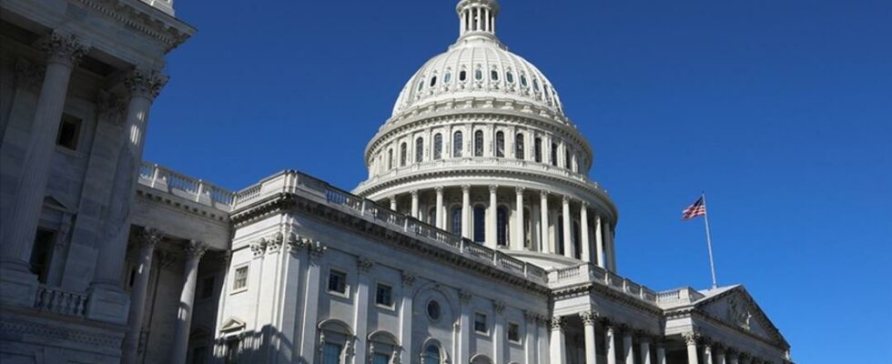 Lively moments in the US Congress building The person who