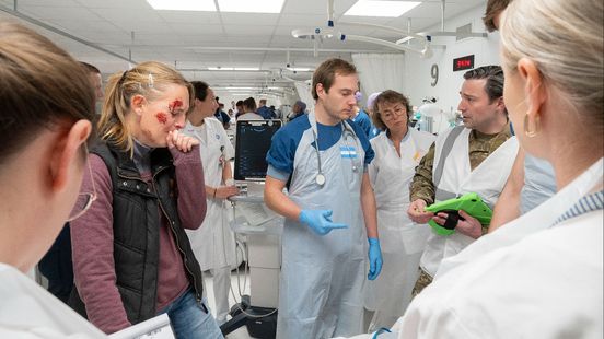 Major exercise with collapsed parking garage at UMC Utrecht emergency