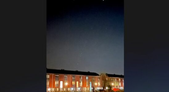 Mysterious ribbon of lights spotted above the province