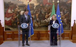 NATO Meloni meets Rutte and reiterates Italys key role