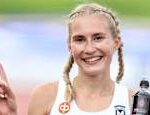 Nathalie Blomqvist broke the Finnish record in the 10 km