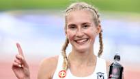 Nathalie Blomqvist broke the Finnish record in the 10 km