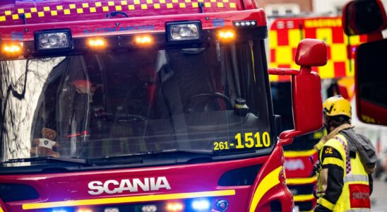 One seriously injured after a fire in Strangnas