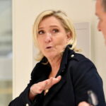 Relenty political trial Marine Le Pens response to win public