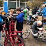 Renovating bicycles for the asylum seekers center Feels nice to