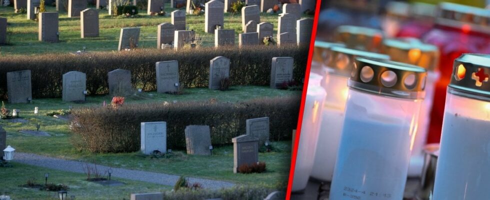 Shock at the cemetery several childrens graves vandalized