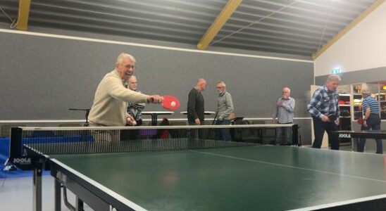 Table tennis keeps Woerdens over 65s young and fit