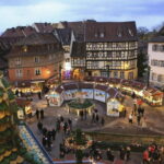 The Colmar Christmas market deeply rooted in Alsatian folklore