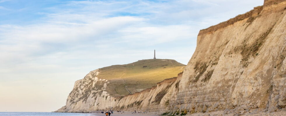 The cliff of Cap Blanc Nez the northernmost in France