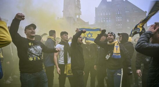 There was chaos after the Ajax Maccabi Tel Aviv match Amsterdam