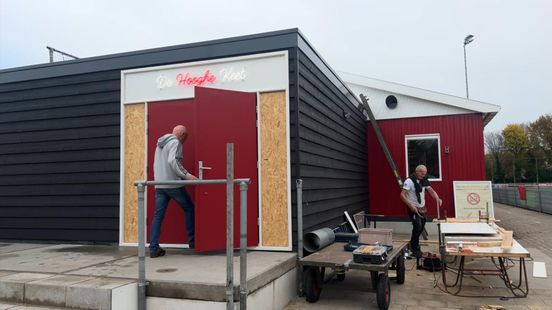 VV Hoogland festively opens temporary canteen after fire wonderful step